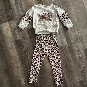 Kids Leopard Print Matching Set